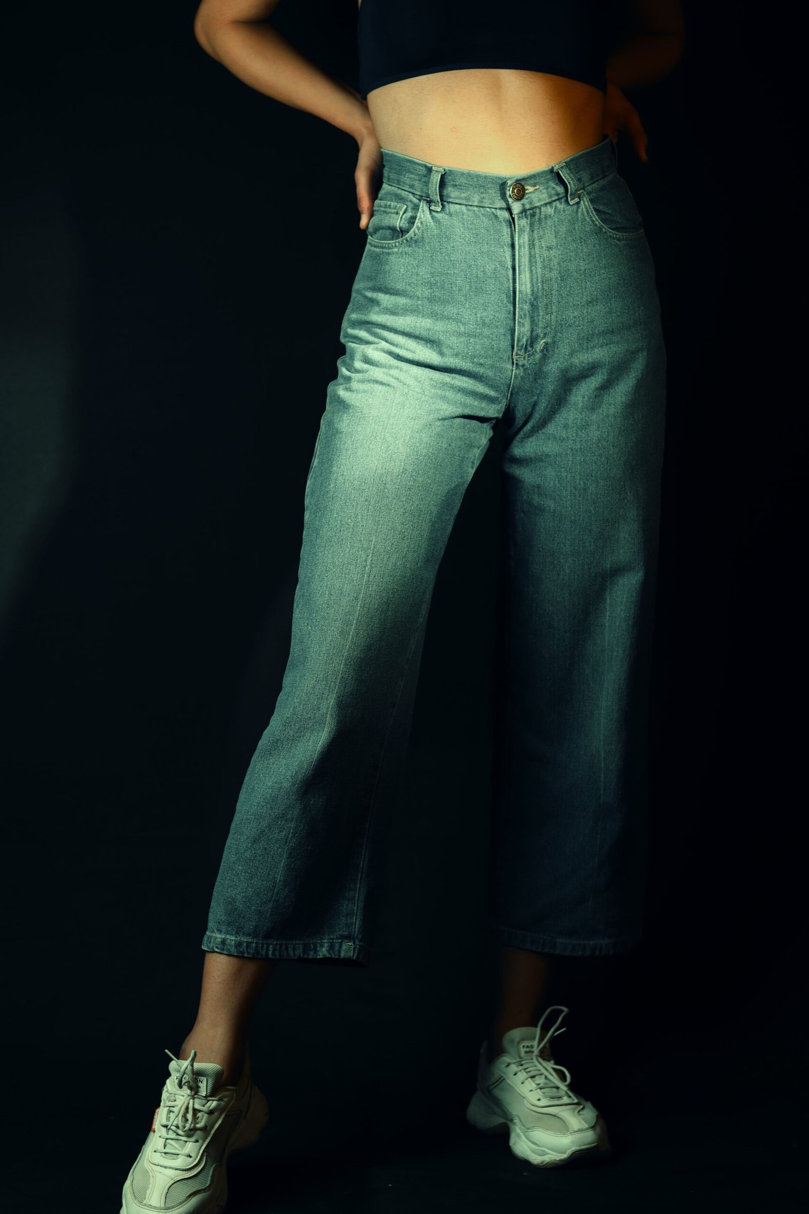 High Waist Straight Jeans